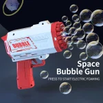 40 Hole Children's Bubble Gun Continuously Bubbles Outdoor Birthday Wedding (Excluding Bubble Liquid and Battery) 5