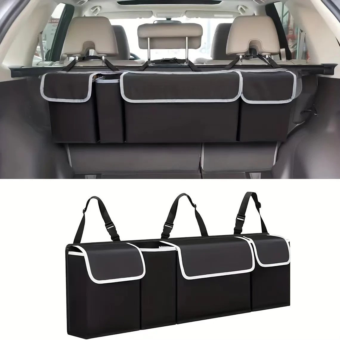 Versatile Oxford Cloth Car Trunk Storage Bag Rear Seat Back Hanging Vehicle Organizer Box for Automobile Interior Versatile Oxford Cloth Car Trunk Storage Bag Rear Seat Back Hanging Vehicle Organizer Box for Automobile Interior