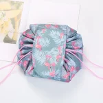 Women Drawstring Cosmetic Bag Travel Storage Makeup Bag Organizer Female Make Up Pouch Portable Waterproof Toiletry Beauty Case 6