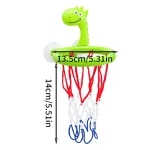 Baby Bath Toy Children Water Play Toys Set Bathroom Bathtub Suction Cup Shooting Basketball Hoop with 3 Balls Bath Toys for Kids 6