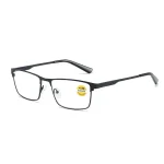 Men Business Reading Glasses Frame for Reader Mens Presbyopia Blue Light Blocking Eyeglasses Classic Hyperopia Spectacles Diopte 4