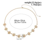 Bohemian Vortex Sun Waist Chain for Women Body Chain Layered Vintage Ethnic Style Totem Chain Belt Simple Decoration Accessories 6