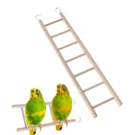 Wood Climbing Ladder Parrot Toys Birdcage Hanging Decor  Hamsters Toy Bird Supplies 2