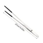 2pcs Bent Tip Tweezers For Crafts Stainless Steel Straight And Curved Nippers Tweezers Feeding Tongs For Reptile Lizards Spider 6