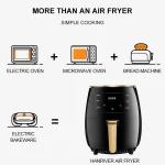 6L Air fryer Multi-functional intelligent touch screen oven Large capacity Electro mechanical deep fryer for home airfryer 2