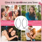 925 Sterling Silver Hoops Earrings Hypoallergenic Hoops Earrings With Zirconia Fashion High Quality Jewelry for Women Girls 6