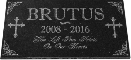 Personalized Granite Pet Memorial Stones for Dogs Cats Horses Garden Grave Markers