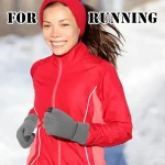 Winter Touch Screen Gloves, Warm And Cold-resistant, With Warm Knitted Elastic Cuffs Suitable For Outdoor Fishing And Skiing 6