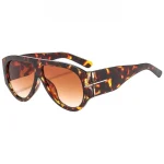 New Trendy Oversized Large Frame Y2K Cat Eye Sunglasses for Women Vintage Retro Oval Gradient Sunglasses UV400 Decoration Shades 3