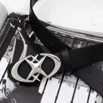 Stylish Oval Cross Metal Buckle Belt - Durable, Simple, and Universally Compatible - Unisex Gift Idea for Men and Women 4