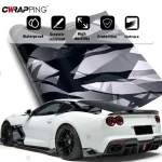 Car Decorating Geometric Camo Vinyl Paper for Car Vinyl Wrap PVC Self-adhesive Film Auto Body Films Automotive Wrapping Sticker 2