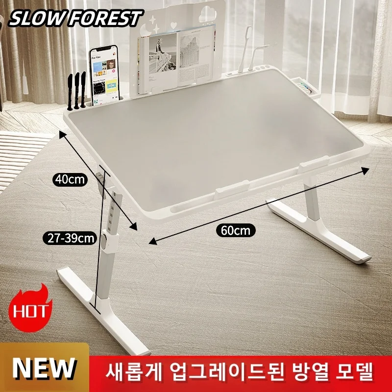 Adjustable Laptop Bed Tray Table Portable Standing Desk with Storage Drawer Foldable Lap Tablet for Sofa Comfortable Viewing Adjustable Laptop Bed Tray Table Portable Standing Desk with Storage Drawer Foldable Lap Tablet for Sofa Comfortable Viewing