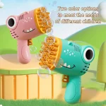 40 Hole Dinosaur Bubble Handheld Bubble Machine, Electric Bubble Gun, Outdoor Wedding Party Toy(without Bubble Water) 6