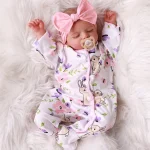 NPK 18inch Rosalie Newborn Baby Reborn Doll - Hand-Painted High-Quality 3D Skin Tone with Toy Included 4