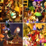 DIY Big Doll House Wooden Miniature Furniture Dollhouse Handmade home Model Assembly Toys for Children Girls Birthday Gifts 2014 6