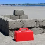 Kids Sandbox Molds Beach Toys Shovel Castle Building Sand Brick Walls Mold Summer Fun Outdoor Seaside Play Water Sand Snow Toys 3