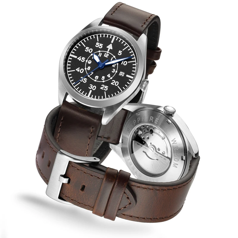 Flieger Pilot Watch A Type B Aviator Automatic Field Reloj Piloto Relogio Mechanical Wristwatch Orologio Pilota Montre Pilote Flieger Pilot Watch A Type B Aviator Automatic Field Reloj Piloto Relogio Mechanical Wristwatch Orologio Pilota Montre Pilote