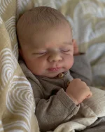 NPK 19inch Pascale Newborn Full Body Baby Reborn Doll with 3D Skin Multiple Layers Painting with Visible Veins Soft Touch Doll 3