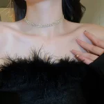 Luxury Shiny Full Rhinestone Choker Necklace for Women Personalized Geometric Crystal Necklaces Wedding Jewelry Party Gifts 4