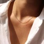 5pc 18K Gold Color PVD Plated Stainless Steel Cuba Cross O Ripple Twisted Chain Necklace Adjustable Chain DIY Necklace Wholesale 4