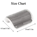 Massage Pet Cat Brush Corner Scrape Hair Removal Beauty Clean Corner Brush Removable Scratcher Comb for Kitten Cat 6
