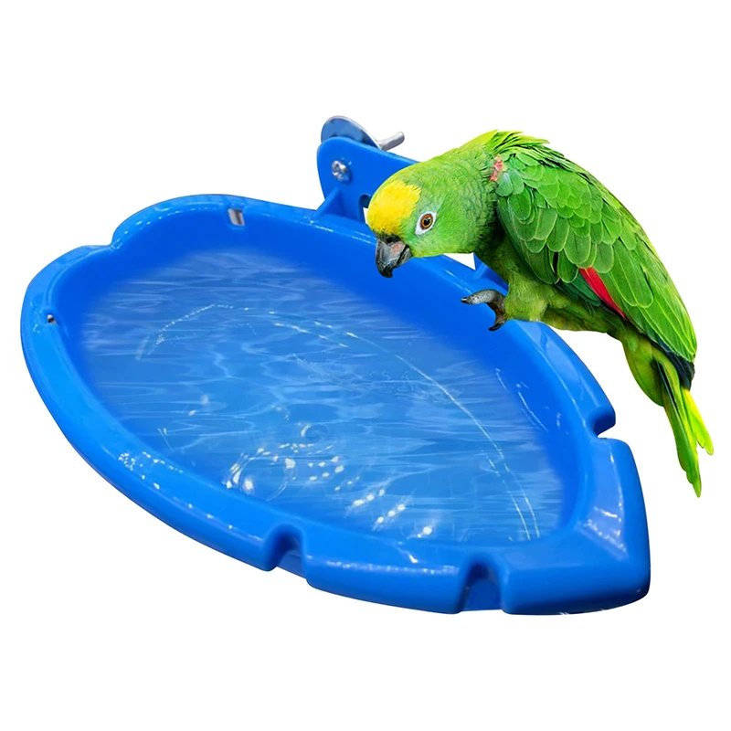 Parrot Food Tray Multifunction Creative Blue Bathtub Animal Cage Standing Wash Shower Box Bird Toys Pet Cleaning Products Parrot Food Tray Multifunction Creative Blue Bathtub Animal Cage Standing Wash Shower Box Bird Toys Pet Cleaning Products