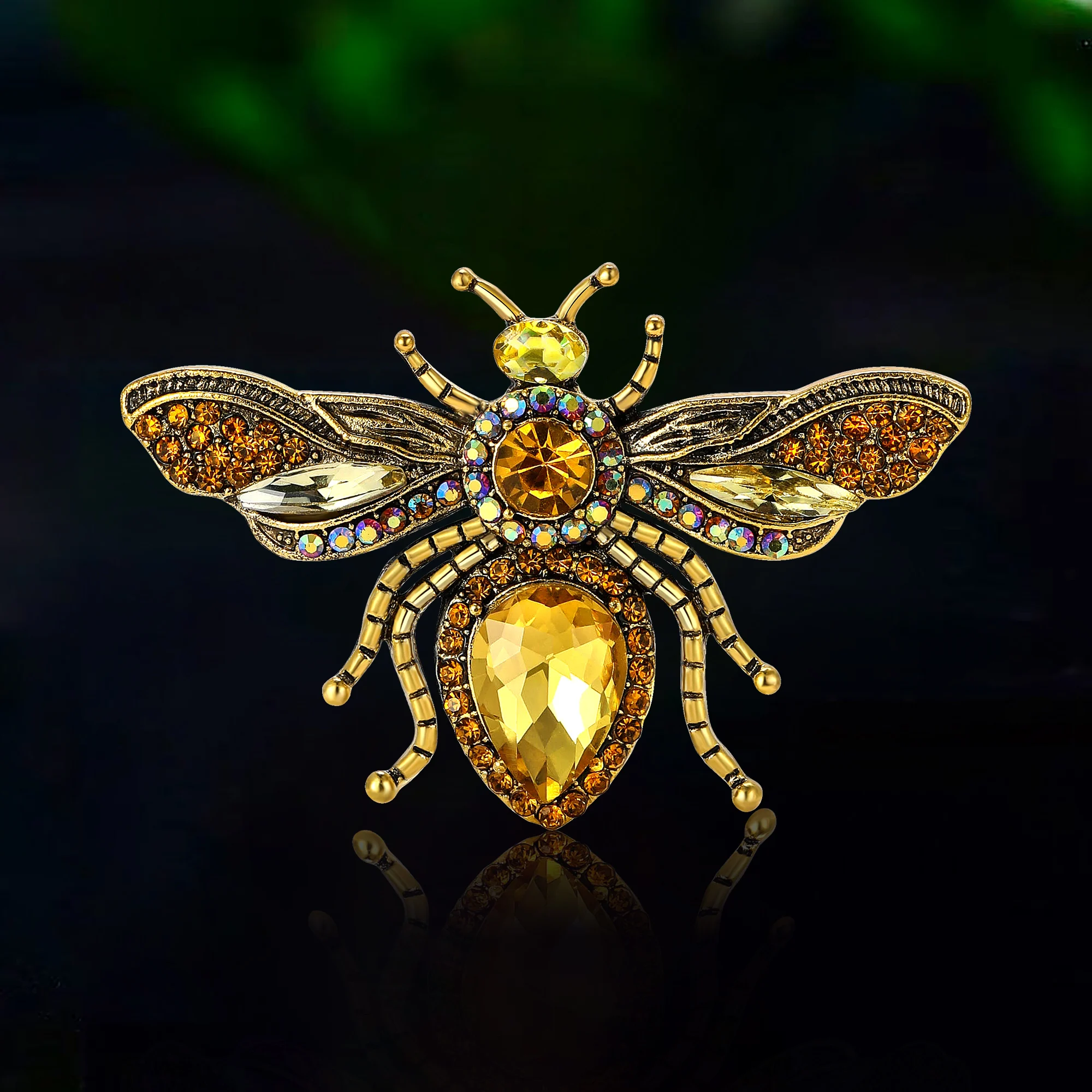 Stylish Rhinestone Bee Brooches for Women Unisex Crystal Glass Insect Pins Event Funny Luxury Gifts New Year Friends Decoration Stylish Rhinestone Bee Brooches for Women Unisex Crystal Glass Insect Pins Event Funny Luxury Gifts New Year Friends Decoration