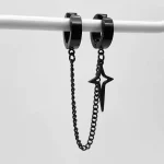1Pcs Trendy Minimalist Star Stud Earrings for Teens Fake Pierced Jewelry for Women Men No Piercing Required Ear Accessory 5