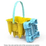 Beach Castle Bucket Play Sand Set Toys Sand Scoop Children Summer Toys Sand Toys Sand Box for Kids Outdoor Family Funny Gifts 6