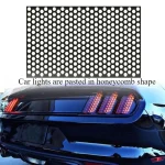 Car Honeycomb Stickers Car Stylish Tail Lights DIY Hollow Protector Decals Auto Rear Lamp Decoration Wrap Film Sticker 2