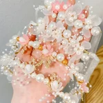 Princess Hair Accessory One Fairy Imitation Pearl Sweet Flower Wreath Headband for Ladies Party Wedding Birthday Headwear 4