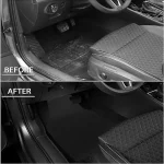 Universal Car Floor Mat Front & Rear Automotive Carpet Floor Mats For Auto SUV Sedans Vans Accessories Dirt and wear-resistant 3