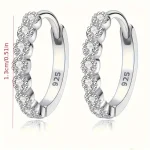 Elegant Silver Stud Earrings for Women, A Versatile and Dainty Single Pair for Everyday Luxury, Timeless Fine Jewelry 6