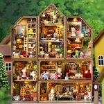 Doll House Miniature 3D Puzzle Toys For Children Handmade Assembly Models For Girls Teenagers And Boys 12+Birthday Gifts