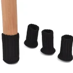 16Pcs Chair Legs Socks Knitted Furniture Feet Floor Protectors Anti-slip Pads Silent Thicken Table Chair Leg Socks Covers 5