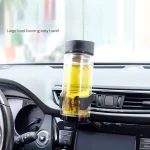 Multifunctional Car Cup Holder, Air Vent Mount Ashtray & Drink Tray, Universal Vehicle Cup Stand 4