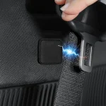Suede Magnetic Suction Car Seat Belt Fixing Clips Auto Belt Holder Stabilizer Fastener Adjustable Clip Seatbelt Stopper
