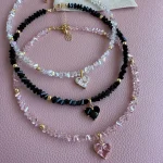 Fashion Vintage Sexy Zircon Heart Pendant Necklace For Women Female Boho Geometric Baroque Transparent Crystal Chain Jewelry 2