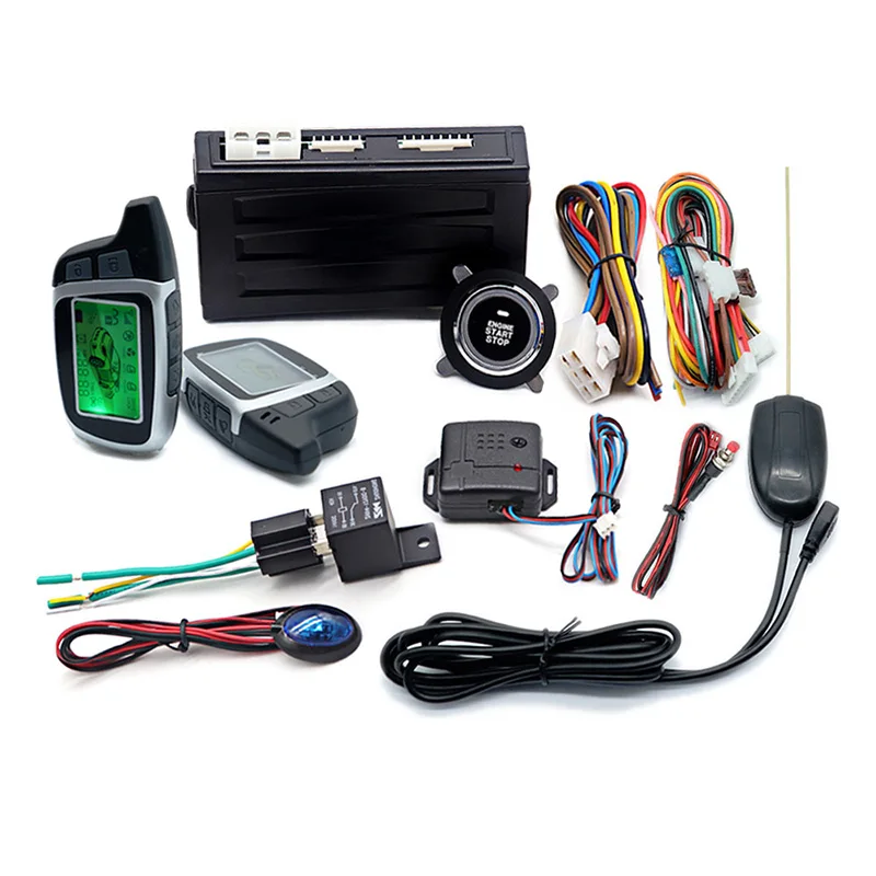 Universal Car Alarm Auto Start Stop System Remote Control Engine Ignition Autostart Kit Keyless Push Start System Car Accessorie Universal Car Alarm Auto Start Stop System Remote Control Engine Ignition Autostart Kit Keyless Push Start System Car Accessorie
