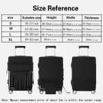 Travel Suitcase Protective Covers Thick Elastic Luggage Cover Protector for 18"-28"Baggage Travel Bag Case Gold Letter Printed 2