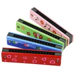 Children Wooden Harmonica Musical Instrument Toys Music Teaching Aids Puzzle Early Education Kindergarten Beginners TMZ 3