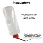 1 PC 1000ml Random Color Small Animals Drinker Auto Drinking Hangable Water Bottle for Rabbit Guinea Pig Parrot Rabbit Feeder 2