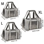 Portable Dog Cat Carrier Bag Soft Side Backpack Pet Carriers Dog Travel Bags Airline Approved Transport  Outgoing Pets Handbag 6