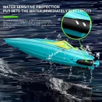 2.4G Mini RC Boat 10km/h High Speed Boat Radio Remote Controlled Ship Dual Motor Electric Racing Speedboat Summer Water Pool Toy 4