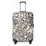 Custom Tropical Wild Animal Leopard Skin Leather Texture Suitcase Cover Washable Travel Luggage Covers for 18-32 inch 4