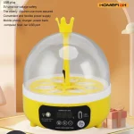 Mini Egg Incubator for Home Automatic Temperature Humidity Control 4 Eggs Candler Poultry Hatching Machine for Chickens Ducks Pi
