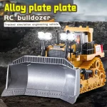 ZWN 2.4G Remote Control Excavator Dump Truck RC Model Car Toy Professional Alloy Plastic Simulation Construction Vehicle for Kid 5