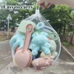 11/5/1 PCS Beach Sand Play Water Set Folding Bucket Summer Toys for Children Kids Outdoor Game Sandbox Accessories Color Random 3