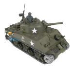 Henglong 1:16 RC Tank 3898 7.0 M4A3 Sherman Metal Tracks 2.4G RTR Simulation Battle Toy for Adults Collectible 2