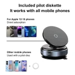 Magnetic Suction Phone Mount 360° Adjustable Vacuum Foldable Phone Holder Car Mounted Adsorption Bracket Universal Car Bracket 5
